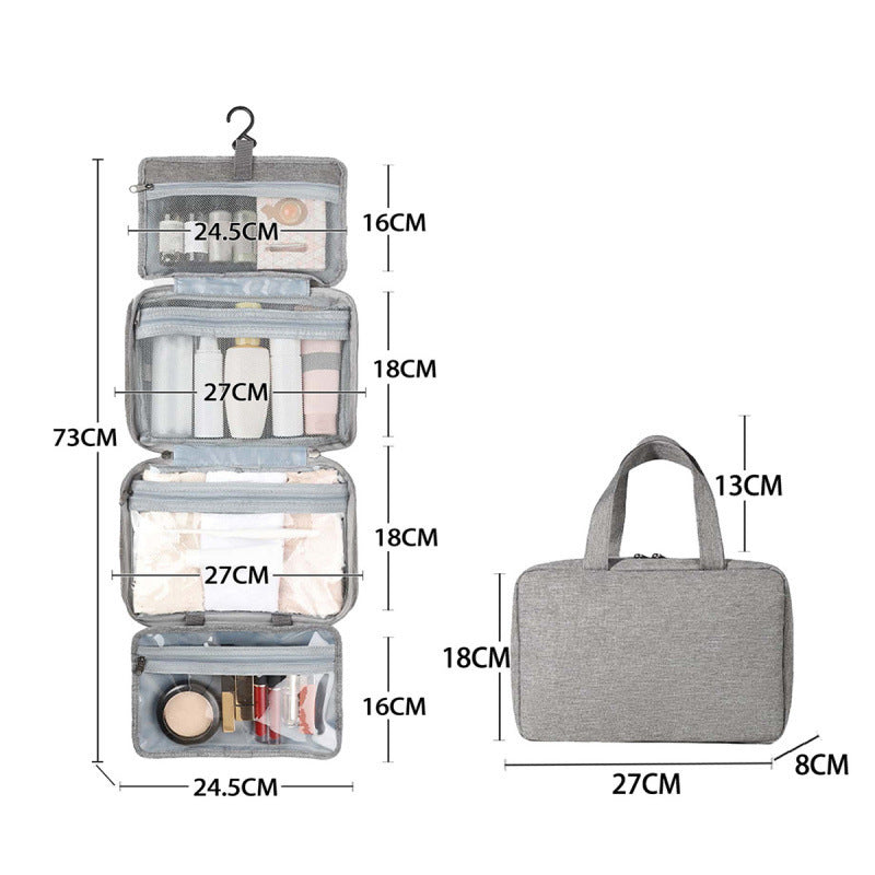Travel Toiletry Bag with Dry Wet Separation