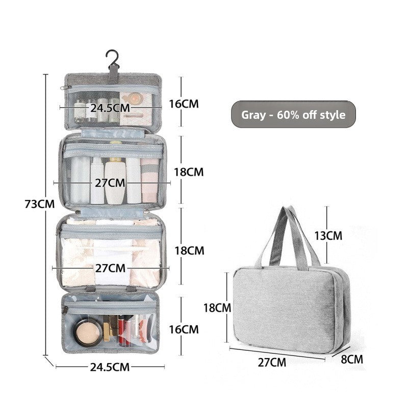 Travel Toiletry Bag with Dry Wet Separation