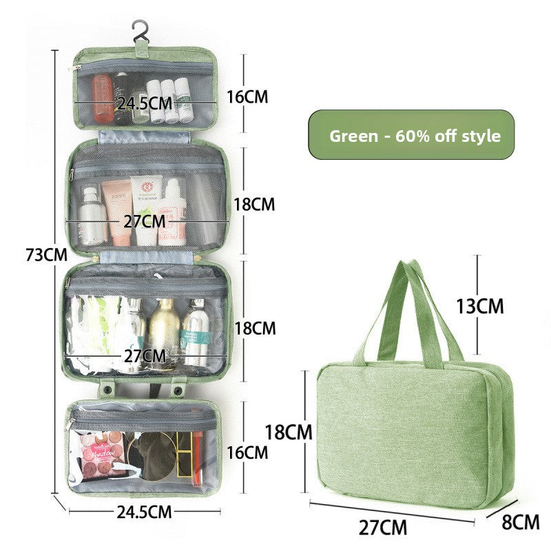 Travel Toiletry Bag with Dry Wet Separation